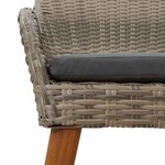 vidaXL Chaise de jardin 2 Pièces Noir 55 x 62 5 x 82 cm polyrotin