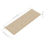 vidaXL Banc de jardin avec coussin 157 cm Bois d'acacia massif