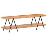 vidaXL Meuble TV 160x40x50 cm Bois d'acacia solide