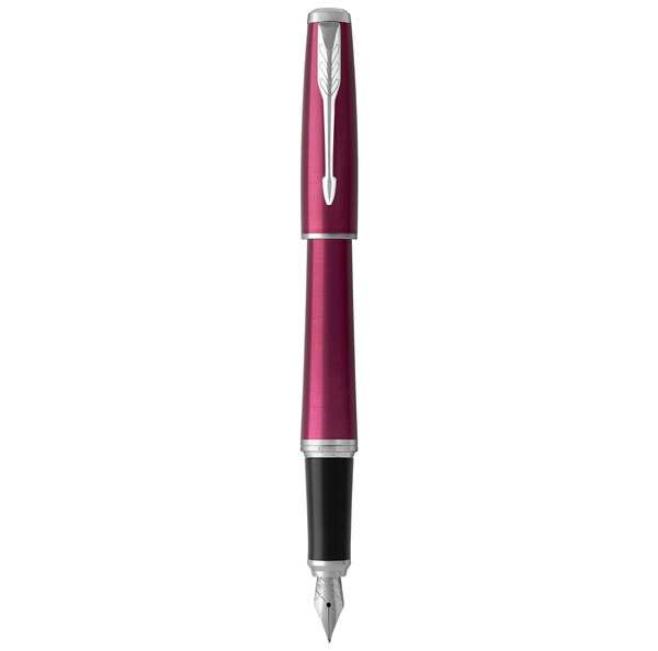 Parker urban stylo plume  magenta éclatant  plume moyenne  encre bleue  coffret cadeau