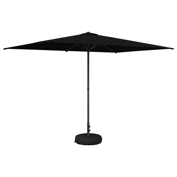 vidaXL Parasol de jardin 200 x 300 cm Polyester Rectangulaire Noir