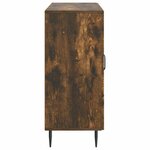 vidaXL Buffet Chêne fumé 89 x 34 5 x 80 cm Bois d'ingénierie