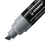 Marqueur pointe large FREE acrylic T800C gris foncé STABILO