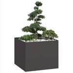 vidaXL Jardinière noir 100x100x80 cm acier