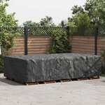 vidaXL Housse pour mobilier d'extérieur Noir 315 x 180 x 74 cm 420D