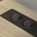 vidaXL Cabinet de Bureau avec roue Chêne sonoma 76 x 41 x 72 cm