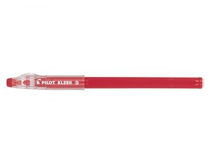 Stylo Bille à Capuchon KLEER Effaçable Pointe moyenne Rouge PILOT