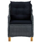 vidaXL Ensemble à manger d'extérieur 9 Pièces et coussins résine tressée