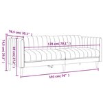 vidaXL Ensemble de canapés 3 Pièces taupe tissu