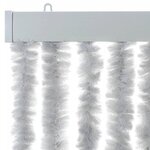 vidaXL Rideau anti-mouches gris 56x185 cm chenille