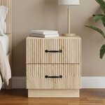 vidaXL Cabinet de chevet avec tiroir Chêne Sonoma 43 x 34 5 x 44 5 cm