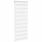 vidaXL Store zèbre blanc 55x100 cm largeur du tissu 50 9 cm polyester