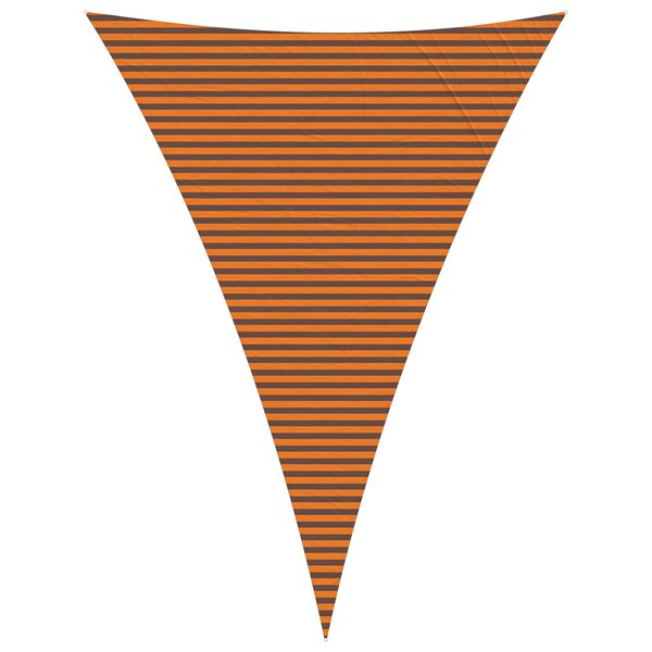 vidaXL Voile d'ombre Orange et marron 5 x 7 x 7 m
