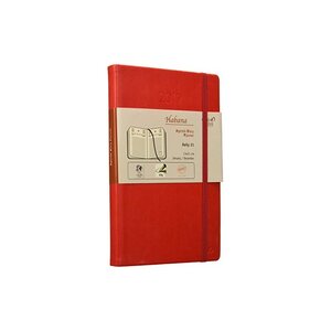 Agenda QUOVADIS Daily 21 Habana prestige 1 jour par page 13x21cm 5 langues coloris Orange 375004Q - Français - Anglais - Espa