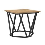 vidaXL Tables d'appoint 2 Pièces en bois d'ingénierie chêne artisan
