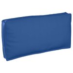 vidaXL Coussin pour assise / dossier de palette avec oreiller Bleu royal
