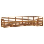 vidaXL Ensemble de canapé d'angle 6 Pièces Naturel Bois d'Acacia Massif