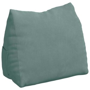 vidaXL Coussin de Dos Vert Mer 60 x 20 x 50 cm Tissu en velours côtelé