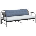 vidaXL Coussin de Dos Bleu 180 x 50 cm Tissu en velours côtelé