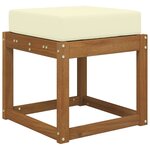 vidaXL Coussin de Siège d'Extérieur Crème 40 x 40 x 8 cm