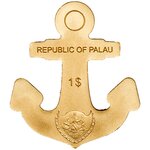 Golden Anchor - 0,5 g or  Palau