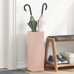 vidaXL Porte-parapluies Rose Métal Standard Porte-parapluies