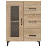 vidaXL Buffet chêne sonoma 69 5x34x90 cm bois d'ingénierie