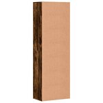 vidaXL Buffet haut chêne fumé 60x35x180 cm bois d'ingénierie