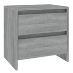 vidaXL Table de chevet Sonoma gris 45x34 5x44 5 cm Aggloméré