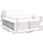 vidaXL Sommier à lattes de lit et matelas Vert foncé 180x200cm Velours