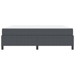 vidaXL Cadre de lit Gris foncé 180 x 200 cm Tissu en velours côtelé