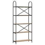 vidaXL Étagère chêne artisanal 80 x 30 x 183 cm Bois d'ingénierie