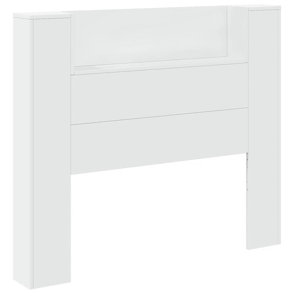vidaXL Tête de lit Blanc 120 x 16 5 x 103 5 cm Bois d'ingénierie