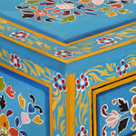 vidaXL Buffet turquoise 55x30x76 cm bois massif de manguier