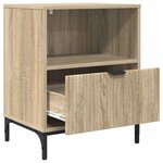 vidaXL Tables de chevet avec tiroir 2 Pièces Chêne sonoma 49 x 36 x 61 cm