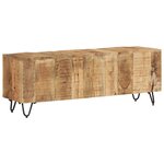 vidaXL Meuble TV 110x30x40 cm Bois massif de manguier