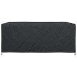 vidaXL Housse pour mobilier d'extérieur Noir 280 x 204 x 106 cm 210D