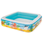 Bestway piscine avec auvent 140 x 140 x 114 cm bleu 52192