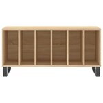 vidaXL Armoire à disques chêne sonoma 100x38x48 cm bois d'ingénierie
