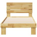 vidaXL Cadre de lit avec tête de lit sans matelas 90x190 cm