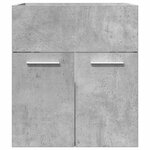 vidaXL Armoire de lavabo de salle de bain gris béton 41x38 5x46 cm