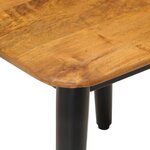 vidaXL Table basse 45x45x40 cm bois de manguier solide et fer