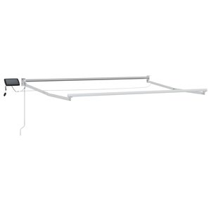 vidaXL Cadre de store rétractable électrique Blanc 2 5 x 2 m Aluminium