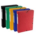 Boite De Classement Exabox Dos 60mm Carte Lustrée Scotten - A4 - Couleurs Assorties - X 10 - Exacompta
