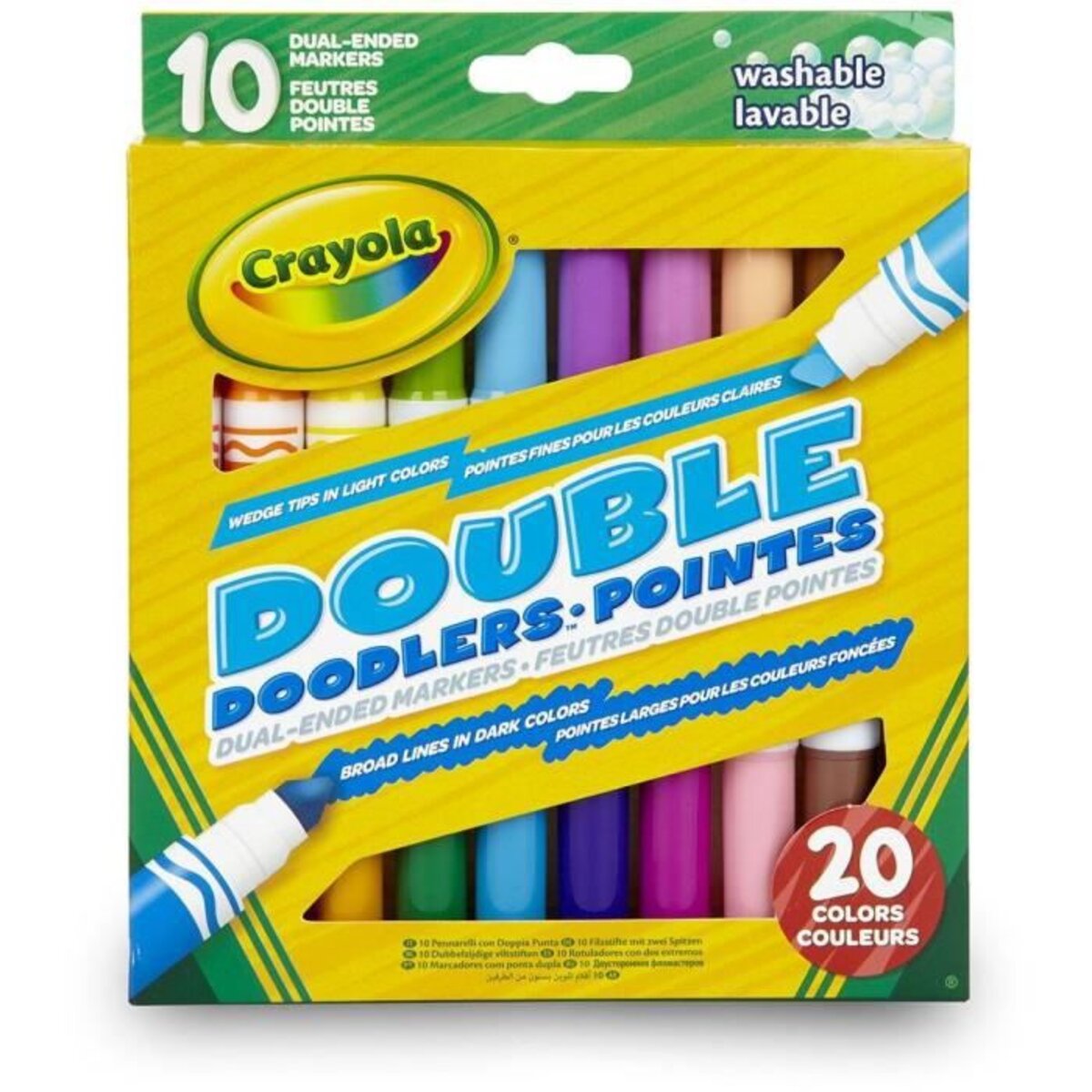 Crayola - 10 Feutres double pointes - - La Poste