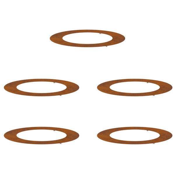 vidaXL Pot de fleurs en acier corten Acier corten Grand