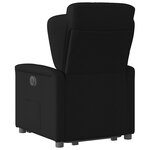 vidaXL Fauteuil inclinable électrique noir tissu