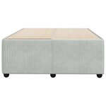 vidaXL Cadre de lit Gris clair 120x200 cm Velours