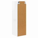 vidaXL Meuble TV mural Montage mural Blanc Brillant 30 x 31 x 100 cm