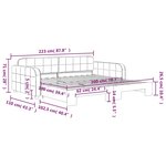 vidaXL Lit de jour avec lit gigogne jaune 100x200 cm velours